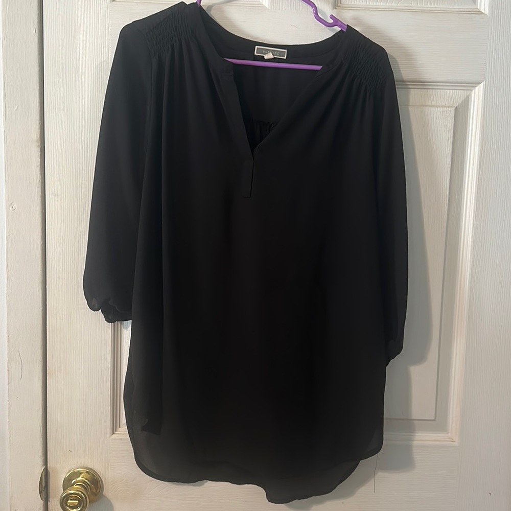 Black loose blouse